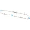 Les Trésors De Lily [J3074] - Silver Bracelet 'Clara' Turquoise Silver (rhodium-plated) - 4 Mm