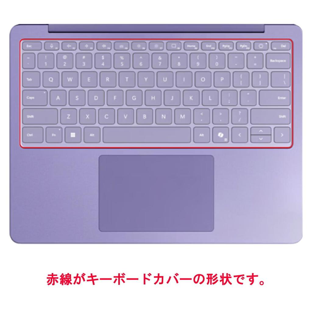 ClearView Keyboard Cover for Microsoft Surface Laptop 13-inch (2025 Model) - Protective Film, Made in Japan [Quiet]