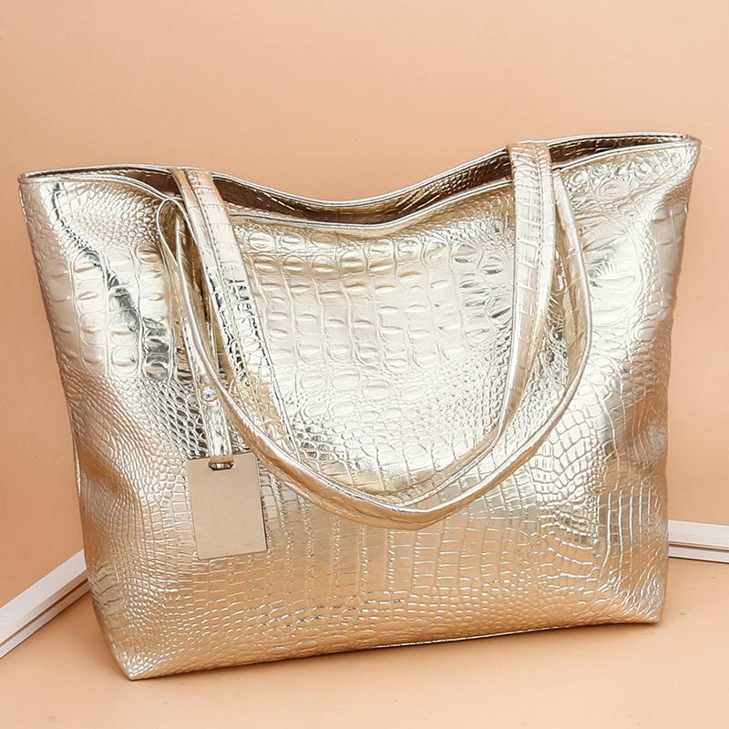 Dámské kabelky přes rameno Velkokapacitní PU kůže Retro Krokodýlí vzor Kabelka Módní podpaží Shopper Totes pro dropshipping