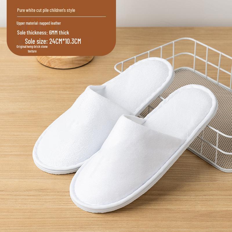 Kids' Portable Non-Slip Slippers for Travel and High-End Hospitality.