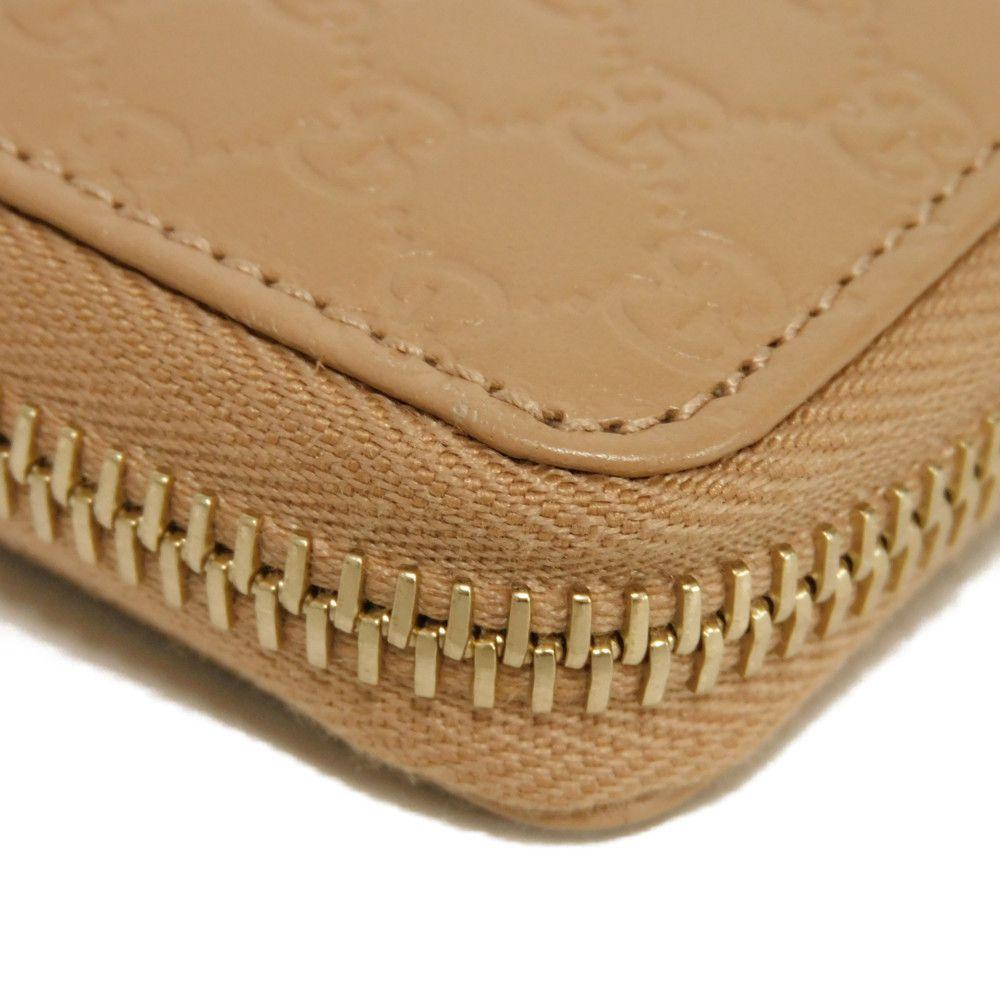 Used Guccissima Coin Purse 9539 544249 BMJ1G 2754 7943 with Embossed Double G Logo and Zip Around Closure, Micro GG
