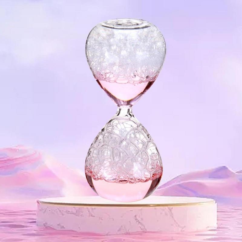 Traumblase Sanduhr Bewegungstimer Dekorative Tischdekoration Handwerk Glasbau Blasen-Sand Singendes Traumglas Flüssigkeit