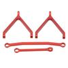 RC Chassis Links Steering Tie Rods Aluminum Alloy Upgrade Parts for FMS FCX24 1Celsius24 Crawler