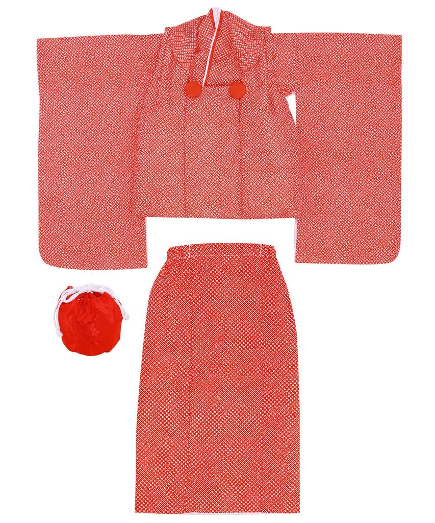 Shichigosan full set Hikita [KYOETSU] [Kyoetsu] 3-year-old girl's kimono, separate, two-piece set, haori, accessories, set, 753, 4-piece (6. pattern,