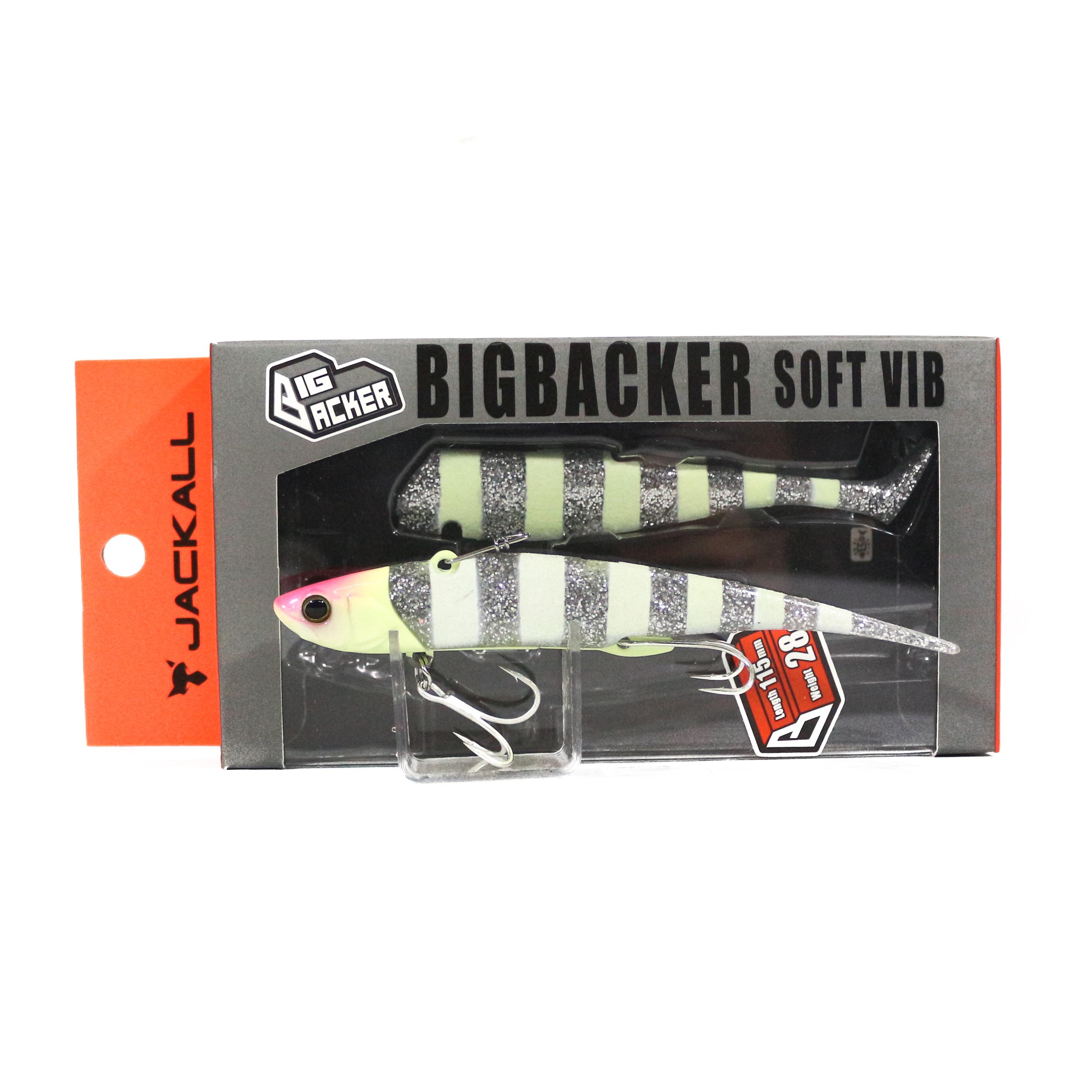 

Jackall Big Backer Soft Vib 28 грамм 115 мм Тонущая приманка Светящаяся полоса (8068)