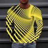 Men's T shirt Tee Graphic Gradient Crew Neck Clothing Apparel 3D Print Outdoor Daily Long Sleeve Print Fashion Designer Vintage