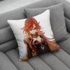 GGenshin Impact Mavuika Housse d'oreiller Étuis à coussin doux pour Décoration de canapé de ferme Décorations d'intérieur et Protection