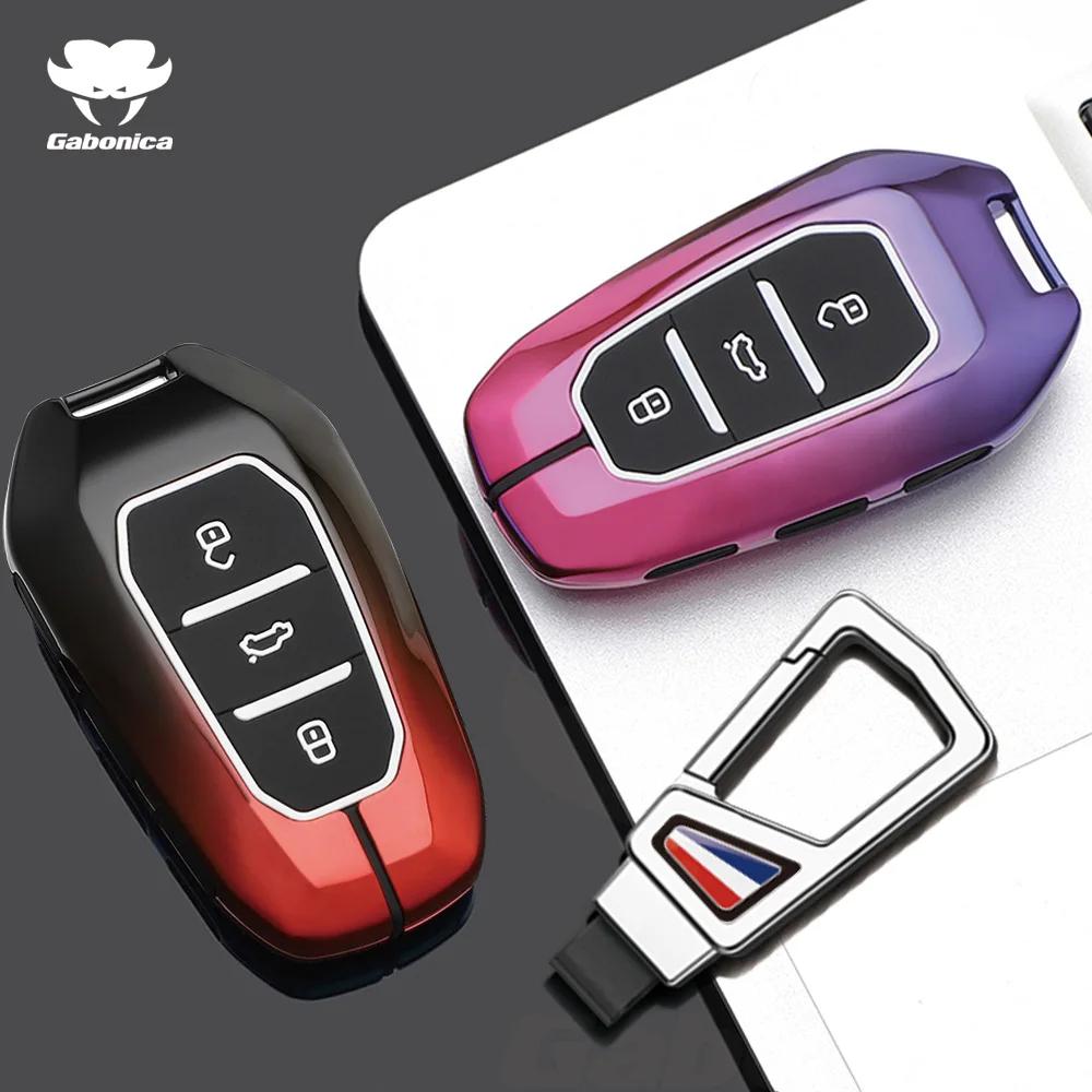 Metall Autoschlüssel Hülle Für Peugeot 2008 3008 4008 5008 308 408 508 Citroen C1 C2 C4 C6 C3-Xr Picasso Grand Ds3 Ds5 Abdeckung Schale Fob