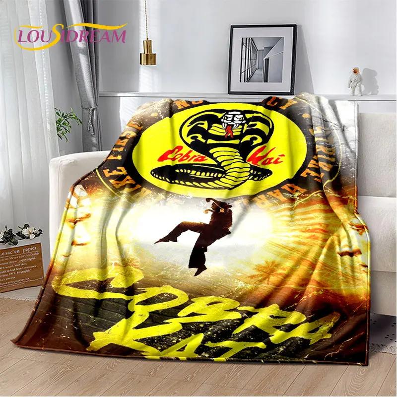 Cobra Kai Amanda TV Karate Morbida Coperta di Peluche, Coperta in Flanella Coperta Plaid per Soggiorno Camera da Letto Letto Divano Coperta da Picnic Bambini