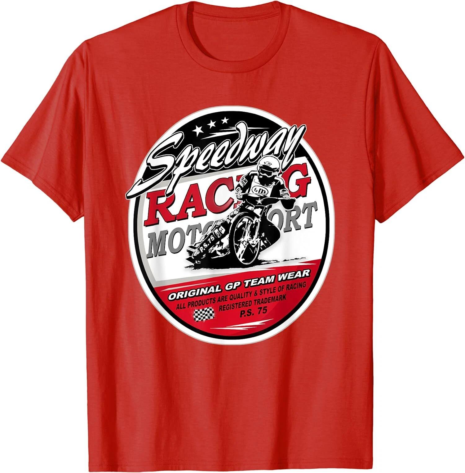 Motorcycle Speedway Flat Track Race Gift Unisex T-Shirt L