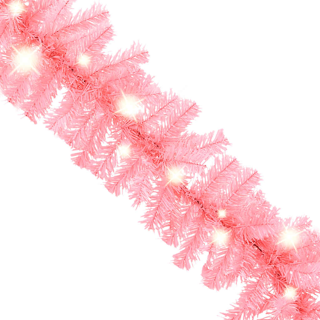 Vidaxl Girlanda Świąteczna Z Lampkami Led, 20 M, Różowa