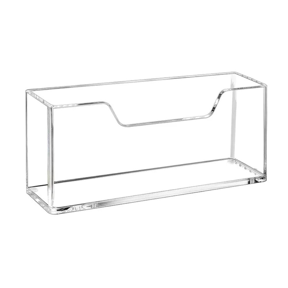 Acrylic Napkin Holder Table Decor Vertical Hand Towel Holder Storage Organizer Clear Transparent Storage Box For Guest