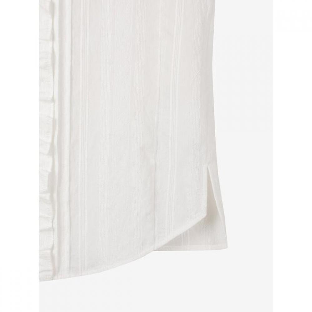 Cc Collect Frill Jacquard Blouse C261msc004c