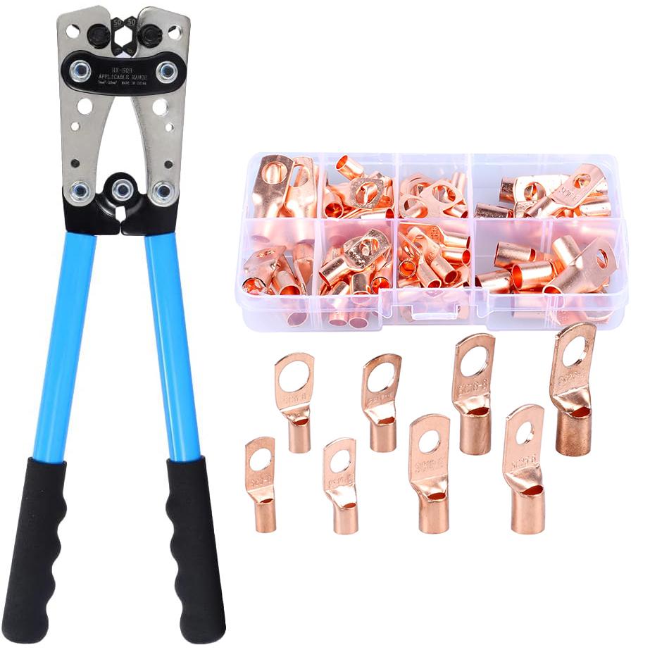 

HX-50B Портативный инструмент для обжима кабеля Профессиональные клещи для обжима клемм Ручка для резки Инструменты