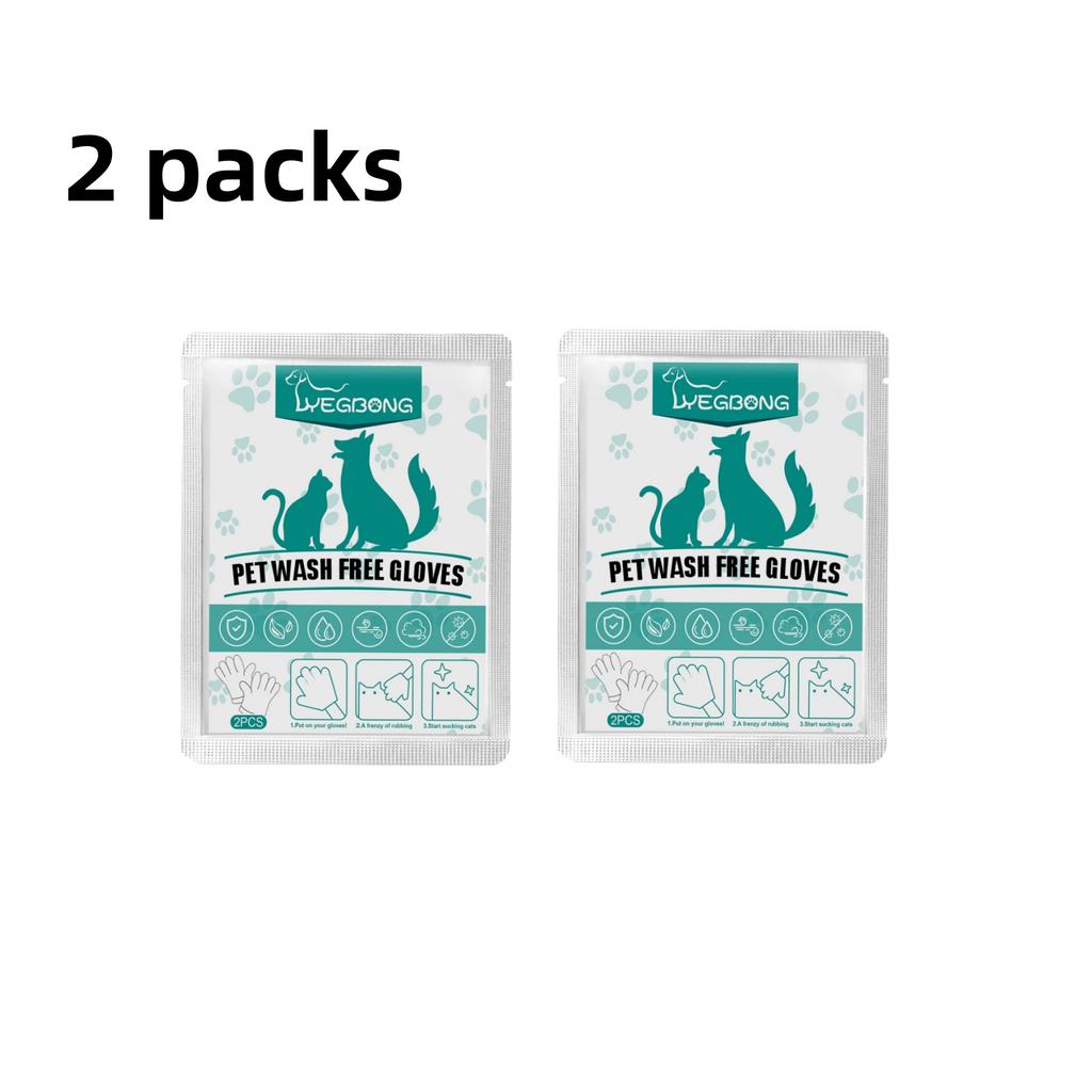 Yegbong Pet Dry Shampoo No Rinse Waterless Wash for Cats Dogs Odor Removal Hair Care Deshedding Dense Comb Gloves Cleaning Kit