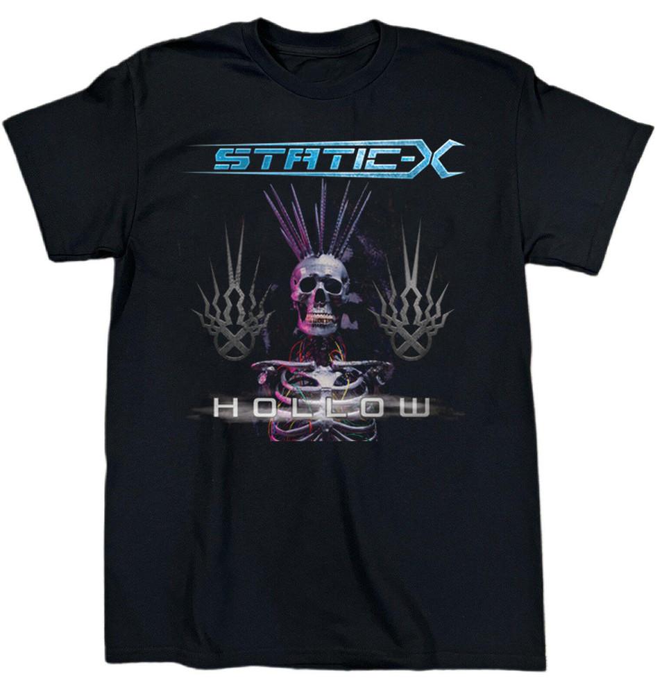 New Static X Band Hollow Album Cotton Black All Size T Shirt TT201 Unisex T-Shirt XXXXL