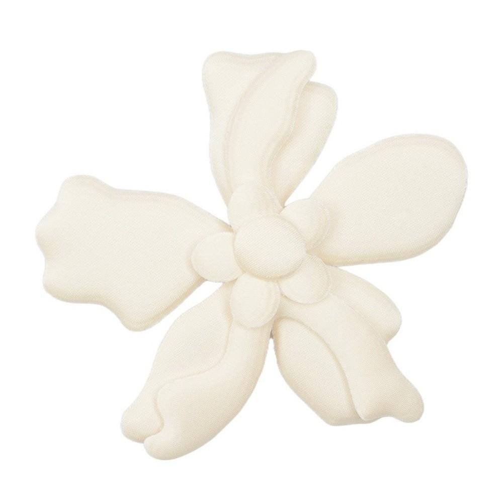 5pcs Silk Lily Artificial Flowers 3D Embroidered Denim Simulated Lily Flower Brooch Fake Flower DIY Handmade Accessories