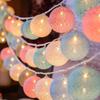Outdoor LED Cotton Ball String Lights - Perfect for Tents, Weddings, Parties, and Birthdays