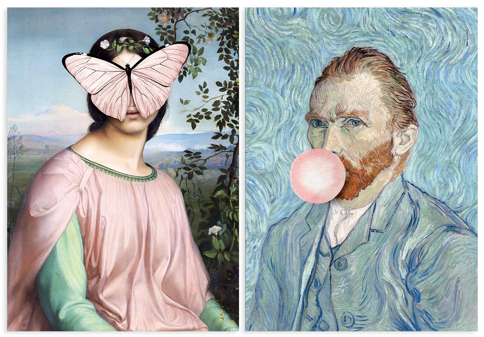 

Zestaw dwóch plakatów jasne portrety 21x29,7 cm A4