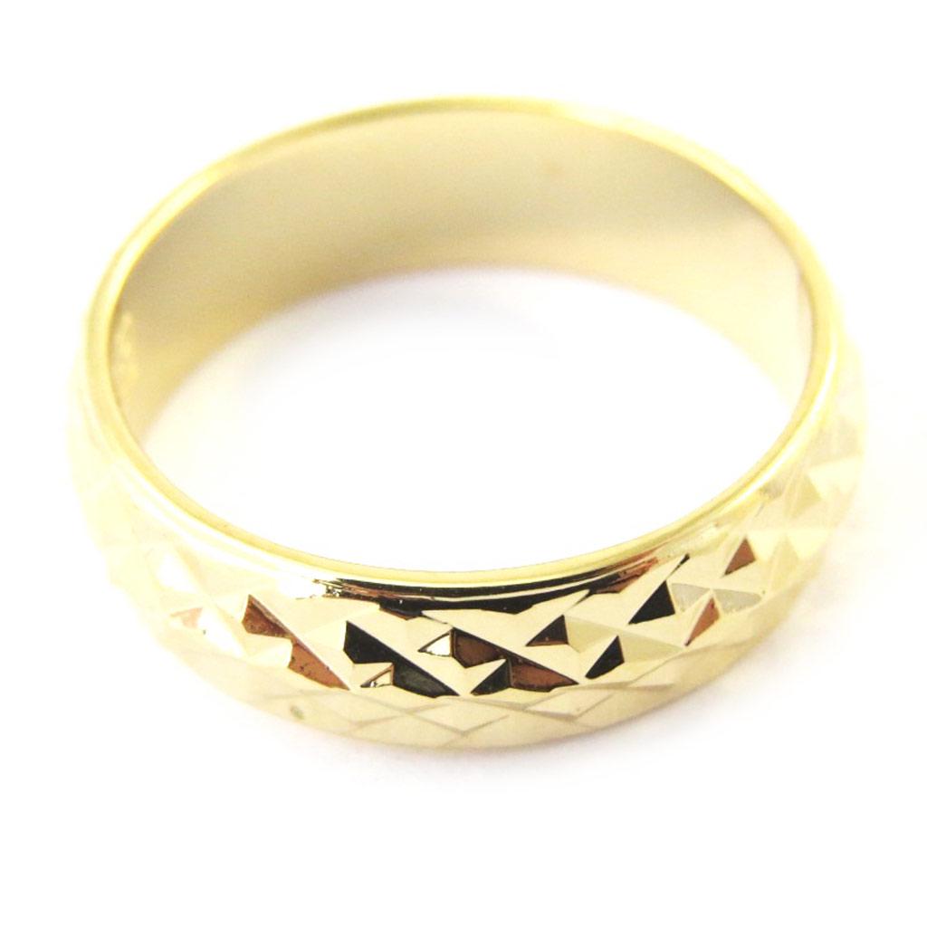 Wedding Band Gold Plated 'Lien d'Amour' Golden - 7 Mm