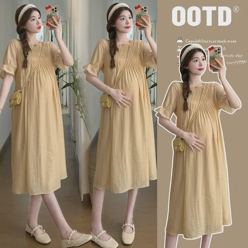 Rochie de vară de maternitate șic: Ținută la modă, care sfidează vârsta, lejer, pentru viitoarele mame