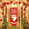Christmas Santa Claus Hanging Flag Navidad Natal Noel Tree Door Banner Christmas Decorations For Home 2025 Happy New Year 2026