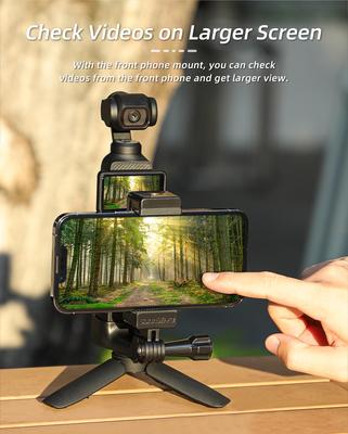 Pro sadu držáků telefonu DJI Pocket 3, rozšiřující příslušenství se závitem 1/4" kompatibilní s DJI Osmo Pocket 3 a chytrým telefonem