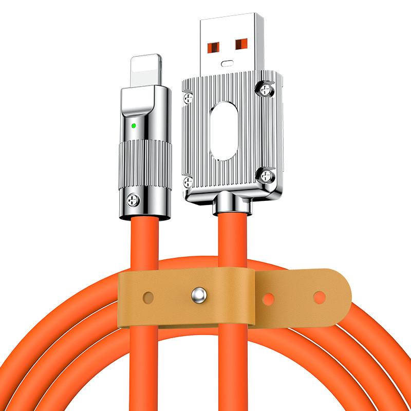 Iphone 13 Data Cable Fast Charging With Durable Silicone For Apple Devices 1m