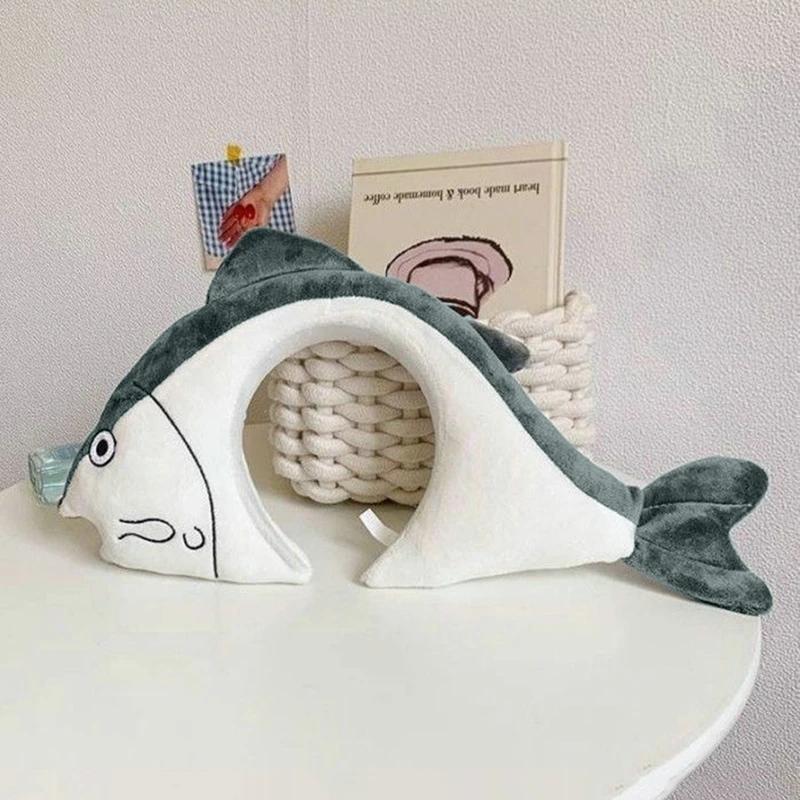5PC Cartoon Funny Salty Fish Hair Bands Summer Women Cute Face Wash Headbands Funny Headband Animal Hair Bands Hair Decoration