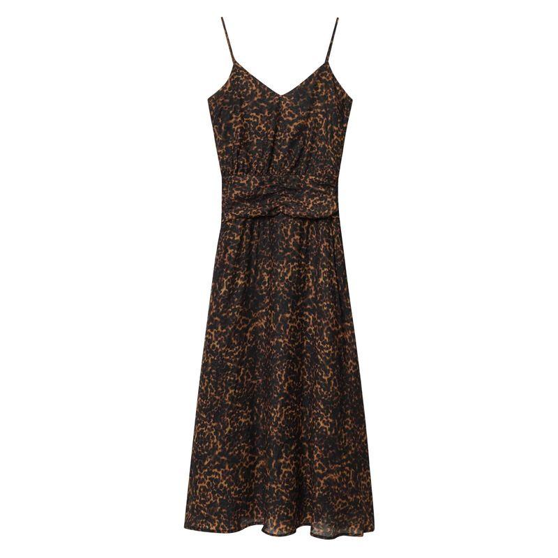 Araltay New Arrival Fashion Style Women's Clothing Fashion All-Match Animal Pattern Print Midi Skirt Dress 8790139