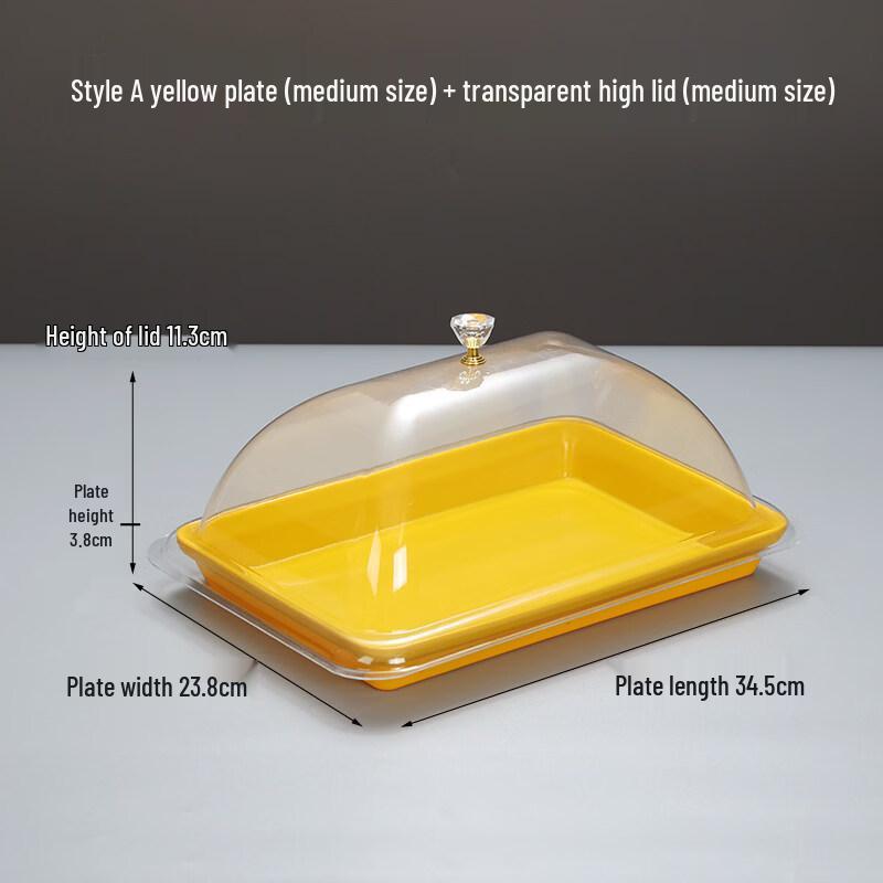 Jingbaodi Commercial Rectangular Melamine Display Tray with Lid