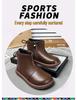 Girls' Black Martin Short Boots with Velvet - 2025 Autumn/Winter Edition Leather Princess Shoes