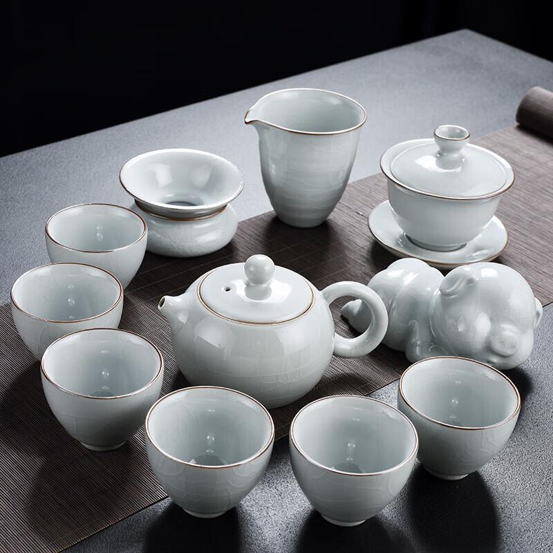 Ru Kiln Ceramic Kung Fu Tea Set