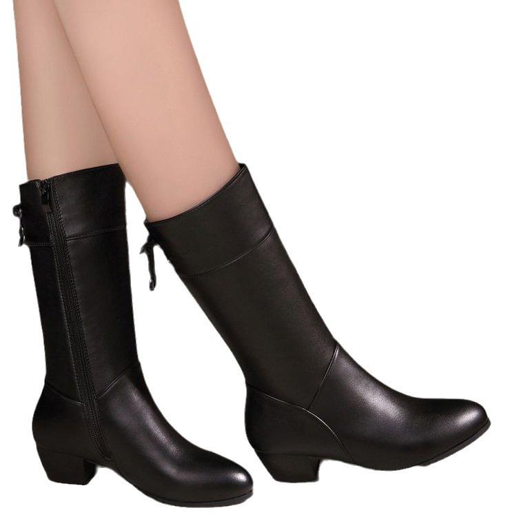 Martin boots women's platform short boots fleece thickened locomotive boots trendy large size women's shoes