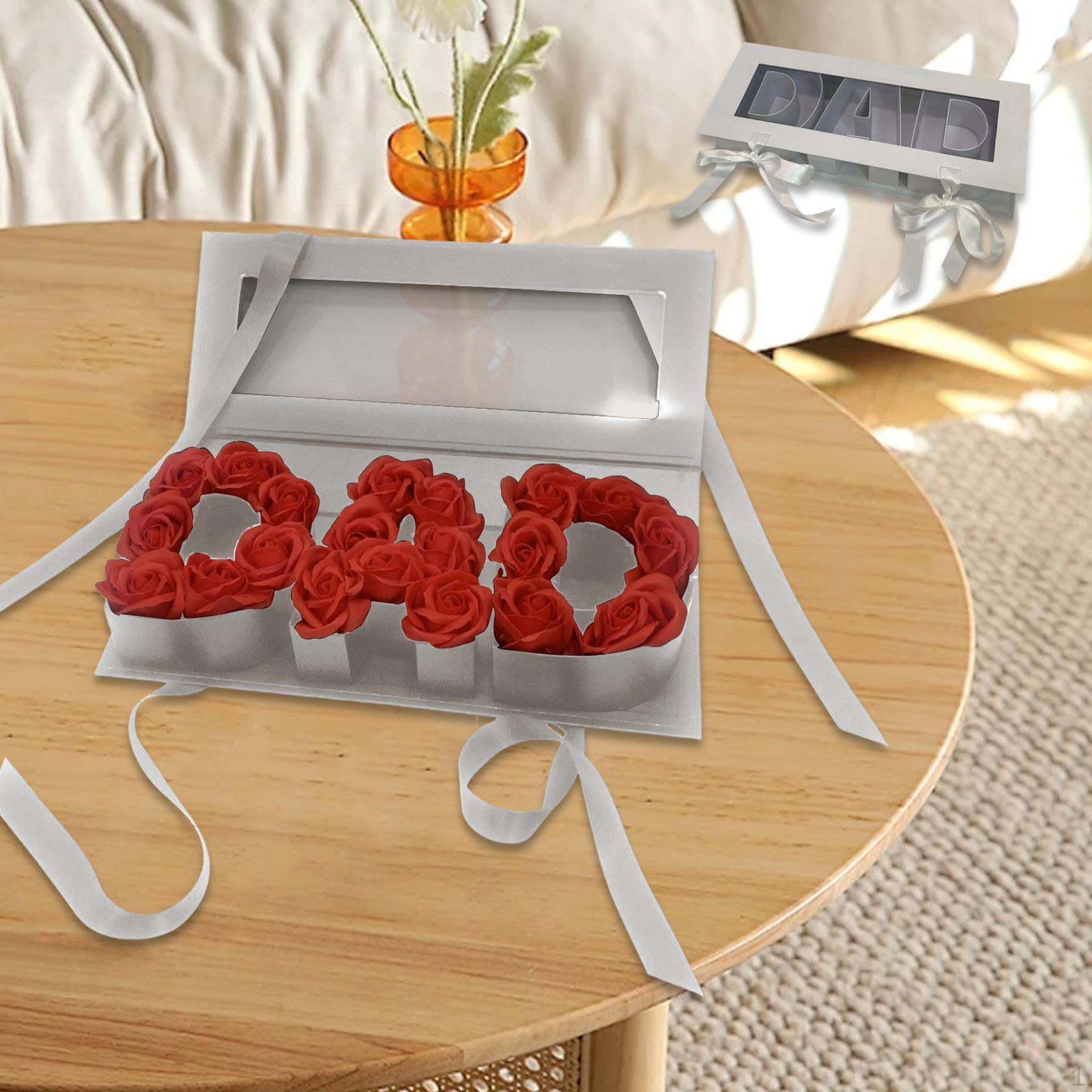 Dad Empty Flower Box Father s Day Gift Decorative Container Durability Versatile Practical