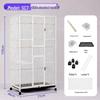 Multi-functional Cast Iron Parrot Cage: Durable Metal Bird Cage for Flock