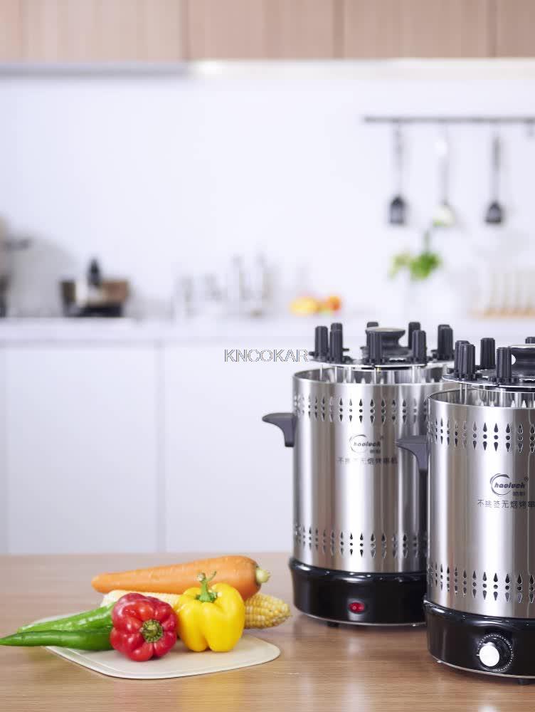 Electric Oven Home Smokeless Grill Automatic Rotating Barbecue Skewer Grilled Kebab Machine 220V