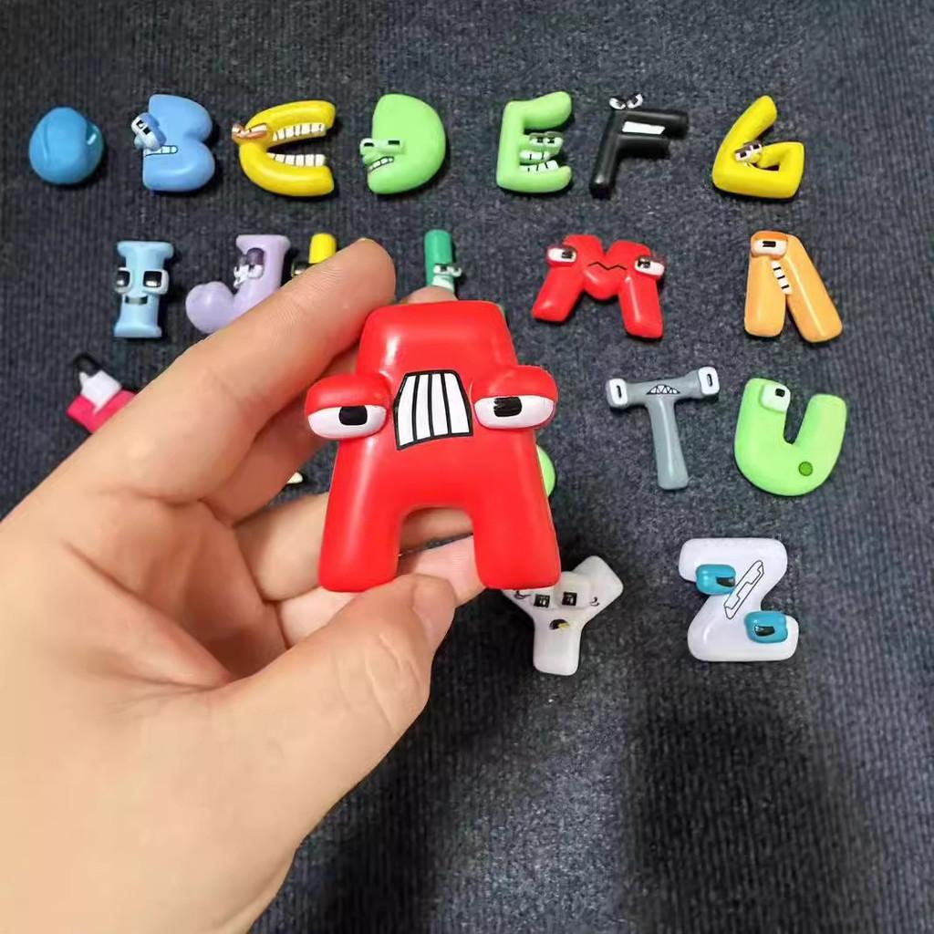 Letter 26 Adorable Alphabet Pvc Cartoon Character Action Figures For Creative Play