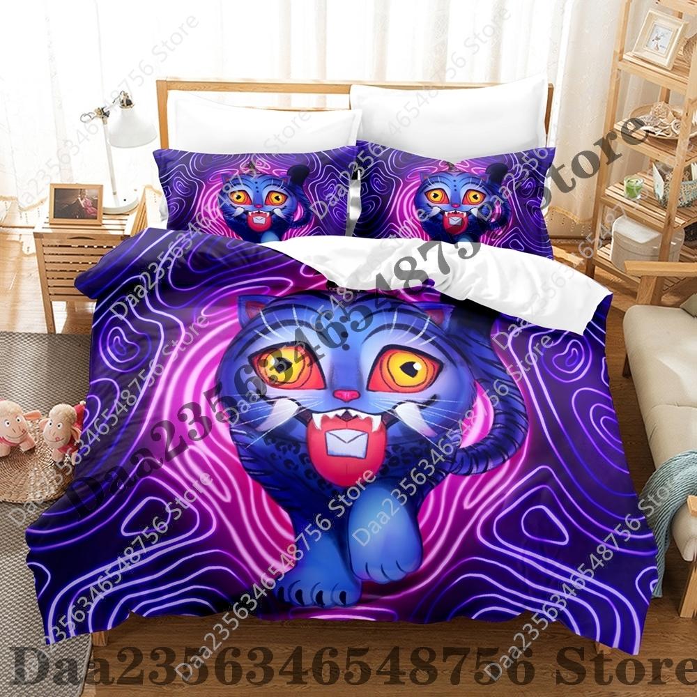 Set Biancheria da Letto Kpop Demon Hunters Singolo Gemello Matrimoniale Queen King Size Set Letto Saja Camere da Letto per Ragazzi Set Copripiumino Rumi Tuta Tre Pezzi