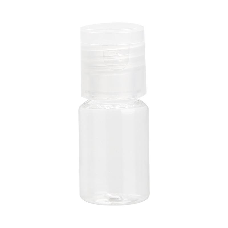 PET Transparent Flip-Top Liquid Dispenser Bottle, 10-50ml