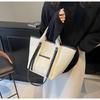 Women's 2025 Canvas Shoulder Tote Bag - High-Capacity, Handbag & Commuter Style