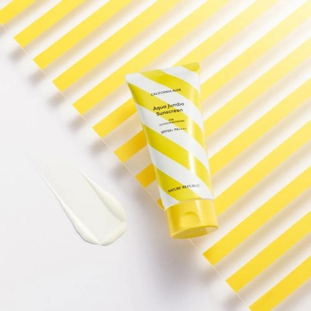 250ml Large Size Nature Republic California Aloe Aqua Jumbo Sun Lotion SPF50+ PA++++