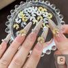 YY 10Pcs Double Butterfly Alloy Nail Art Charms Gold/Silver/White Nails Decorations Jewelry Luxury 3D Nail Accessories Flat Back