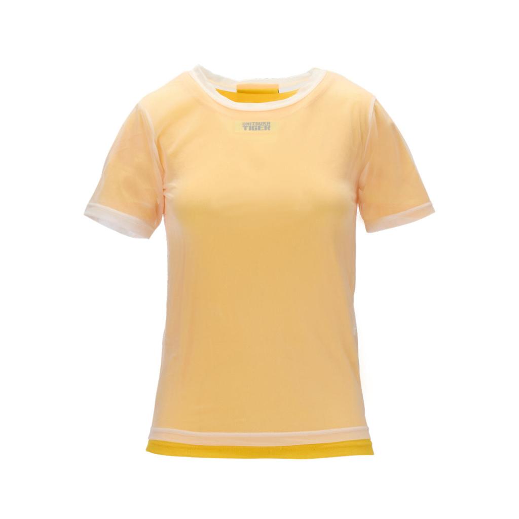 New Onitsuka Tiger T Shirt Women's White/Yellow 2182B287-100
