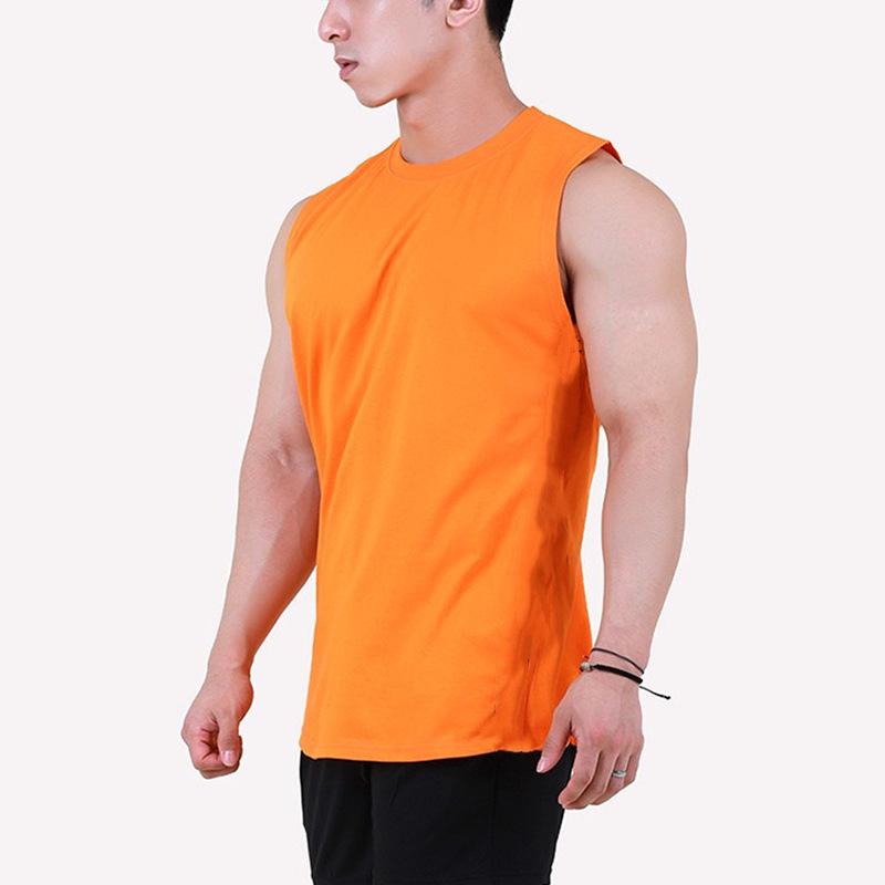 2024 Men's Korean Style Sleeveless Fitness Tank Top - Loose, Breathable Training Vest