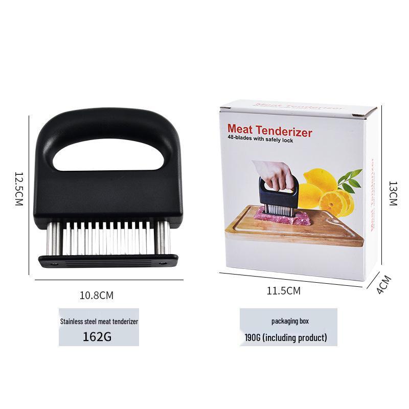 48-Needle Meat Tenderizer Tool - Efficient Steak and Beef Tenderizing Hammer