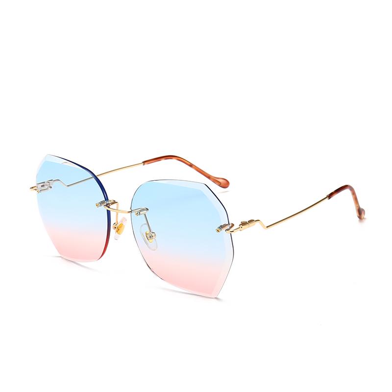10135 Superhot Eyewear 2019 Fashion Ladies Sun Glasses Shades Rimless Women Sunglasses