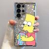 Custodia Cartoon The Simpsons Bart per Samsung Galaxy S23 Plus S20 FE S21 S24 S25 Ultra S22 Cover Morbida per Telefono