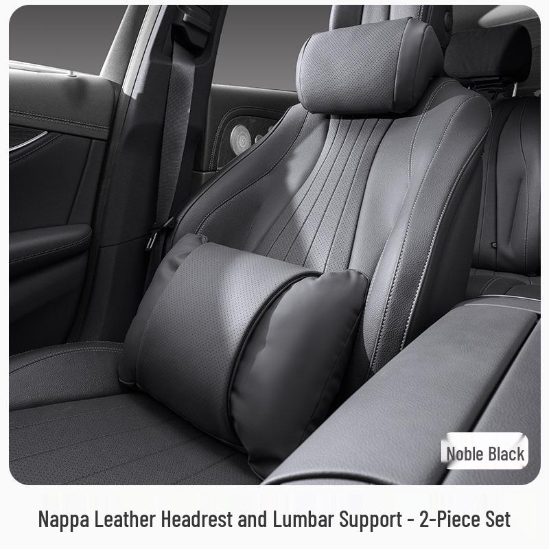 Car Headrest and Lumbar Support Pillow Set