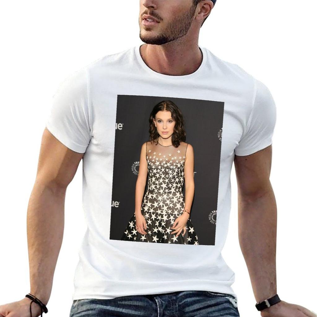 Millie bobby brown T-shirt t-shirts drôles homme t-shirts drôles T-shirt humour noir